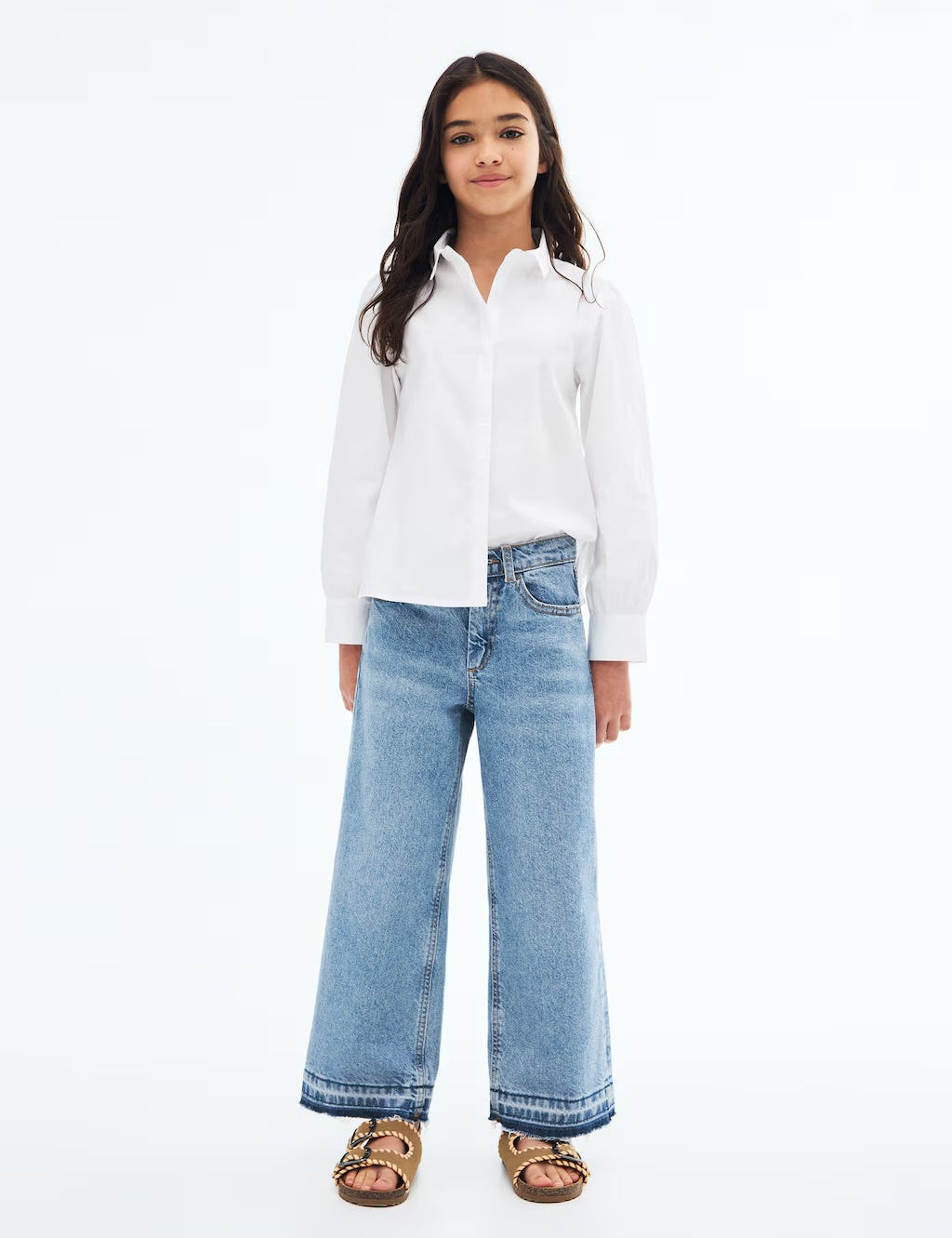Mango jeans culotte1 in Medium Denim - 99999999_01