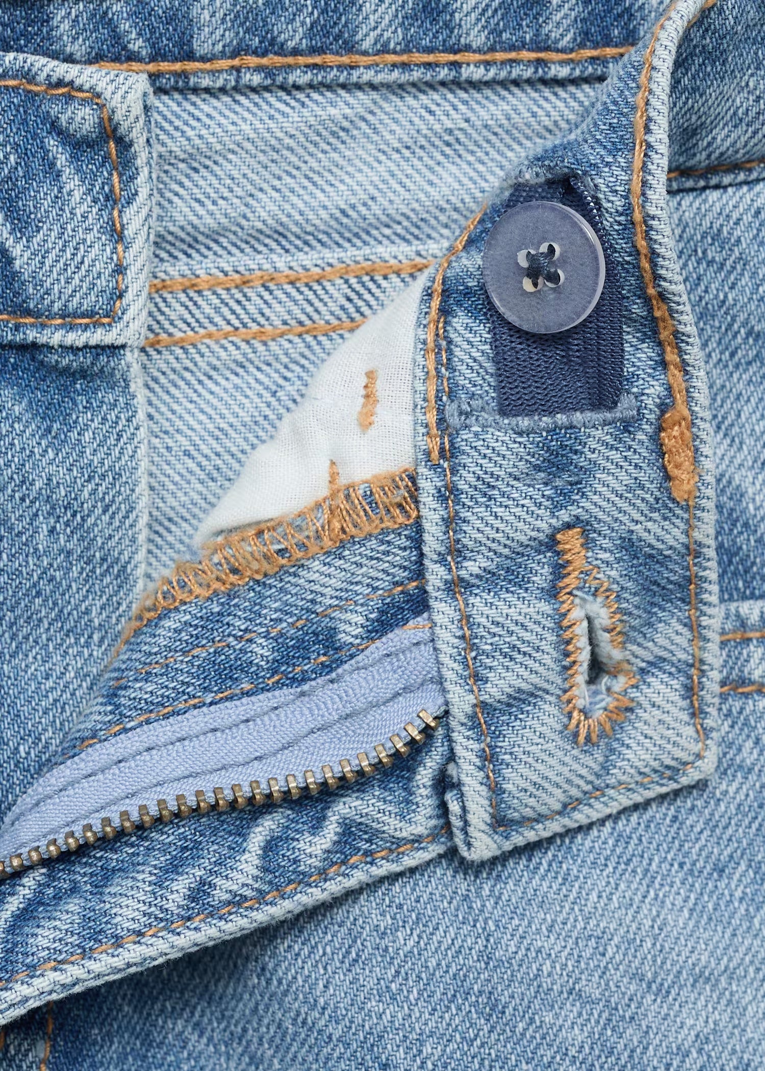 Mango jeans culotte1 in Medium Denim - D8