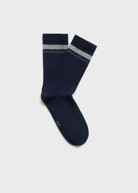 Mango socks modern2 in navy