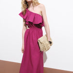 Mango dress cuty in Fuchsia
