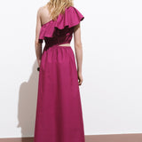 Mango dress cuty in Fuchsia - R