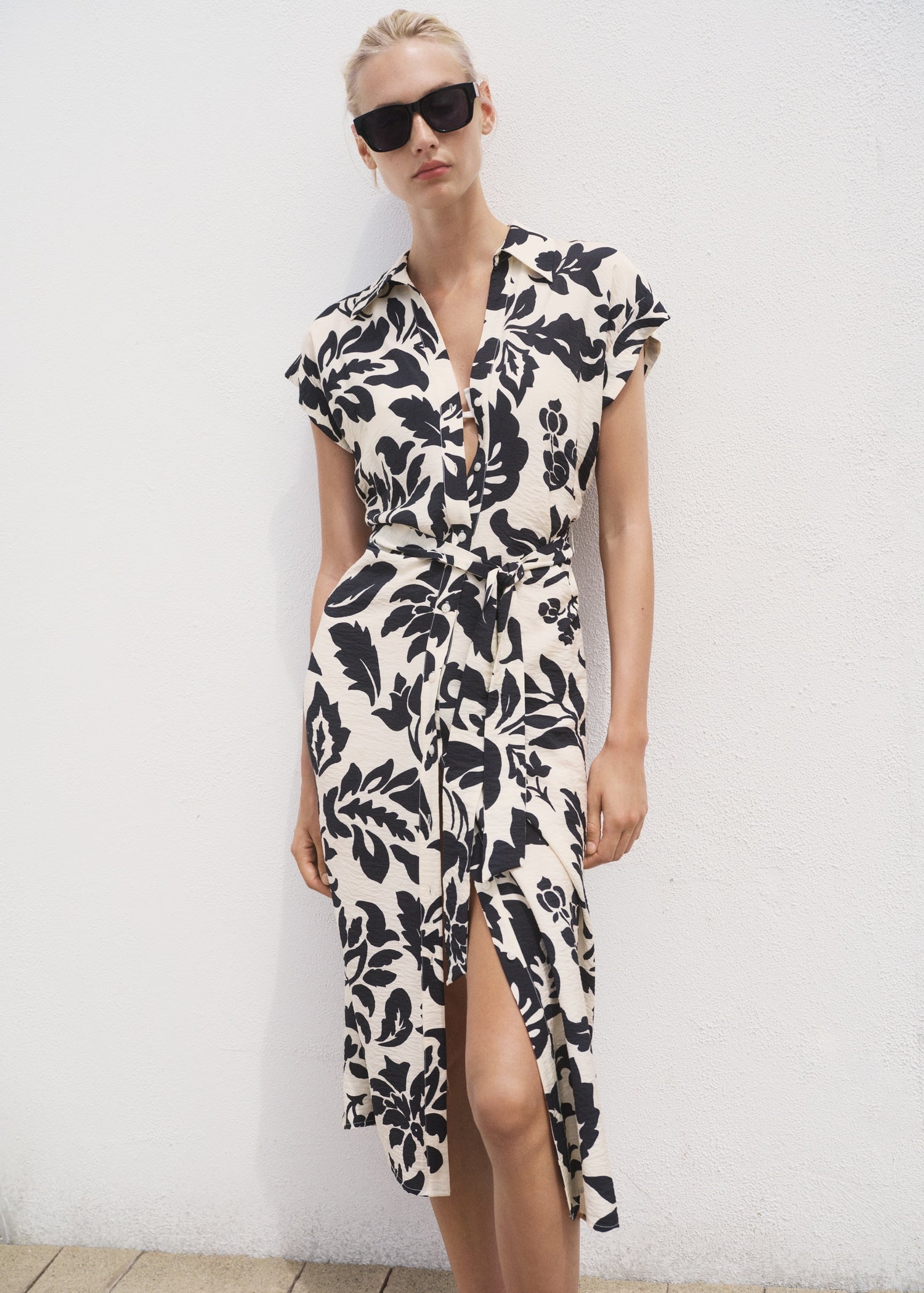 Mango dress apple in Off White