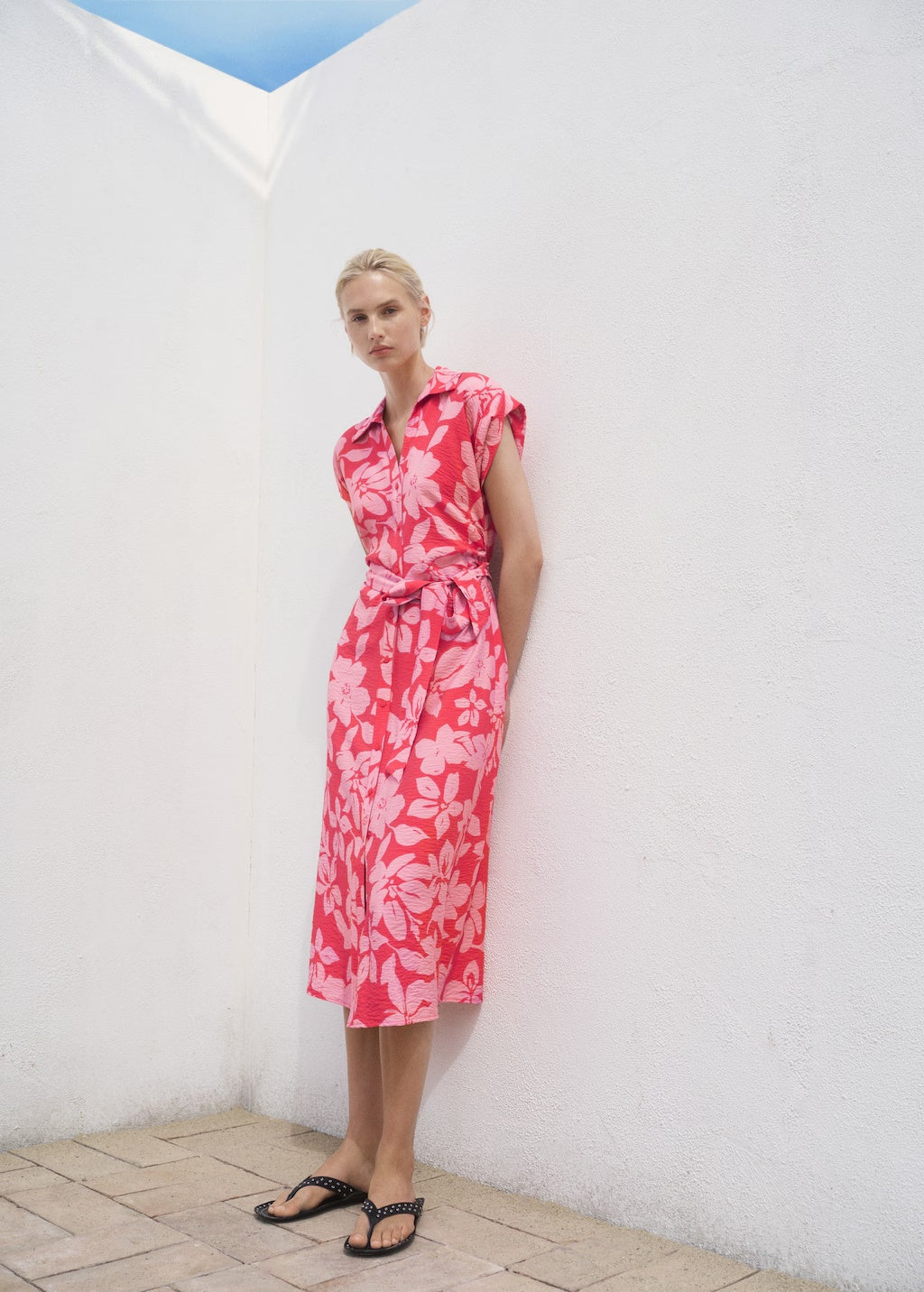 Mango dress apple in Fuchsia - 99999999_01