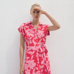 Mango dress apple in Fuchsia