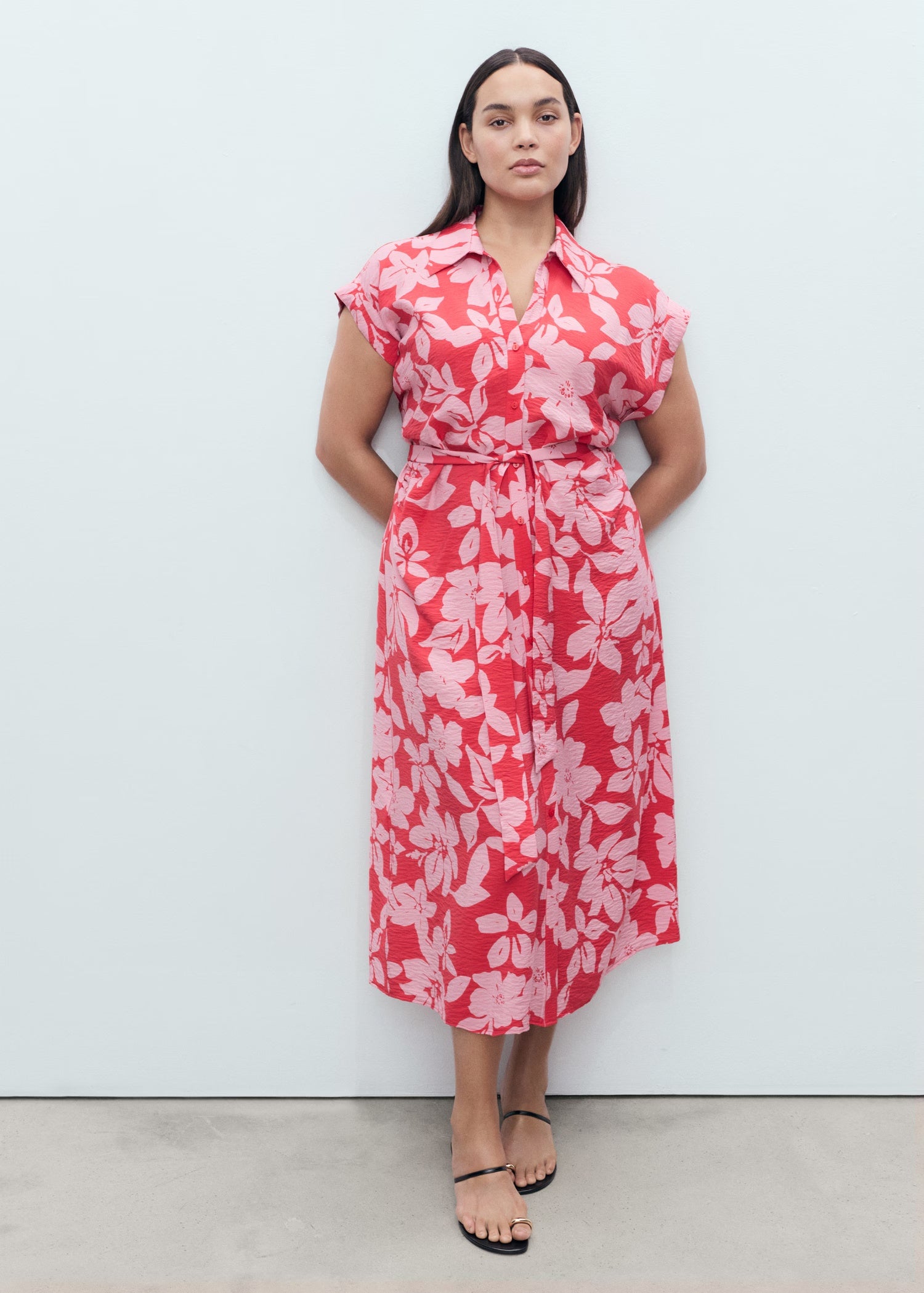 Mango dress apple in Fuchsia - D3