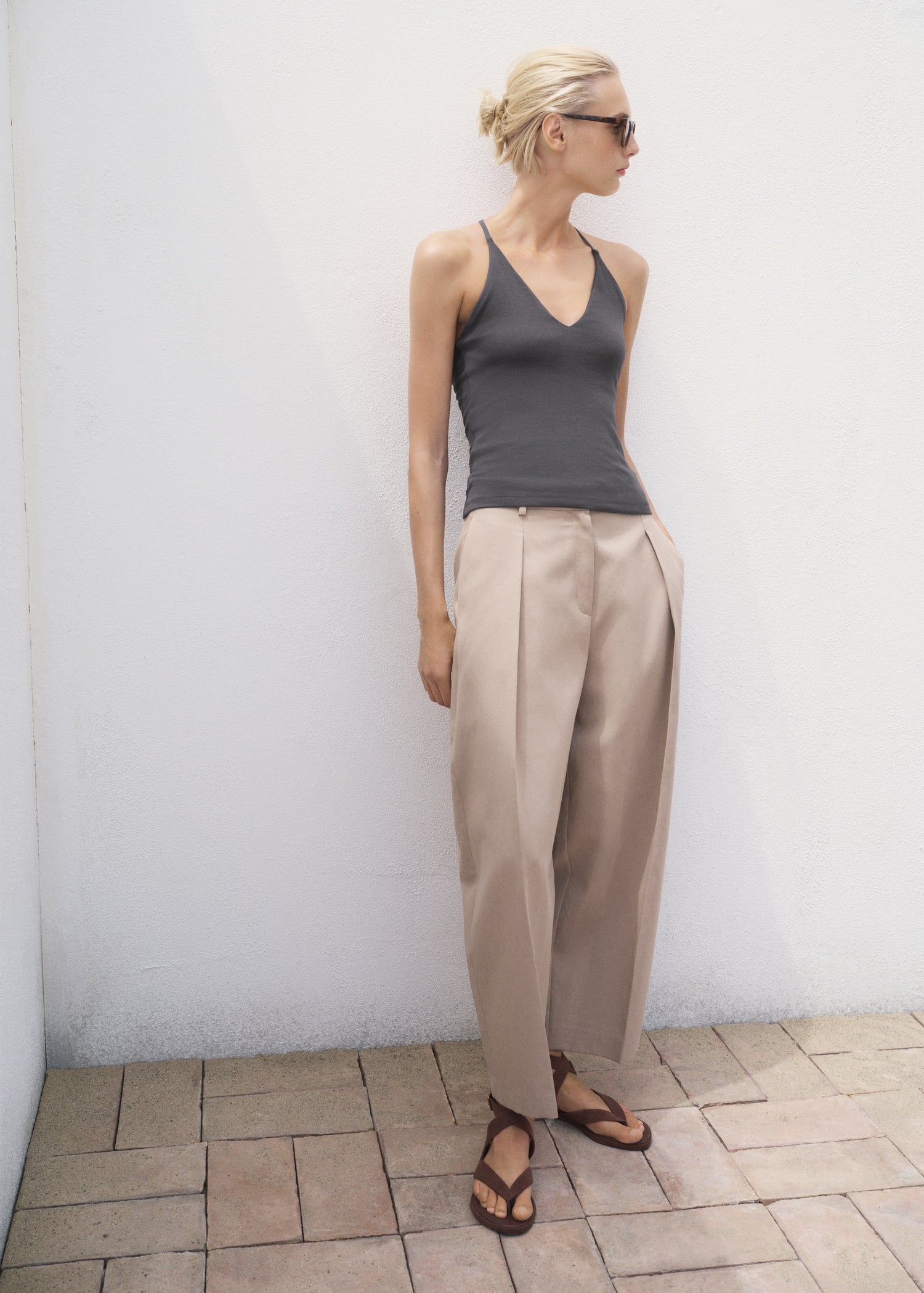 Mango top bali in Anthracite - 99999999_01
