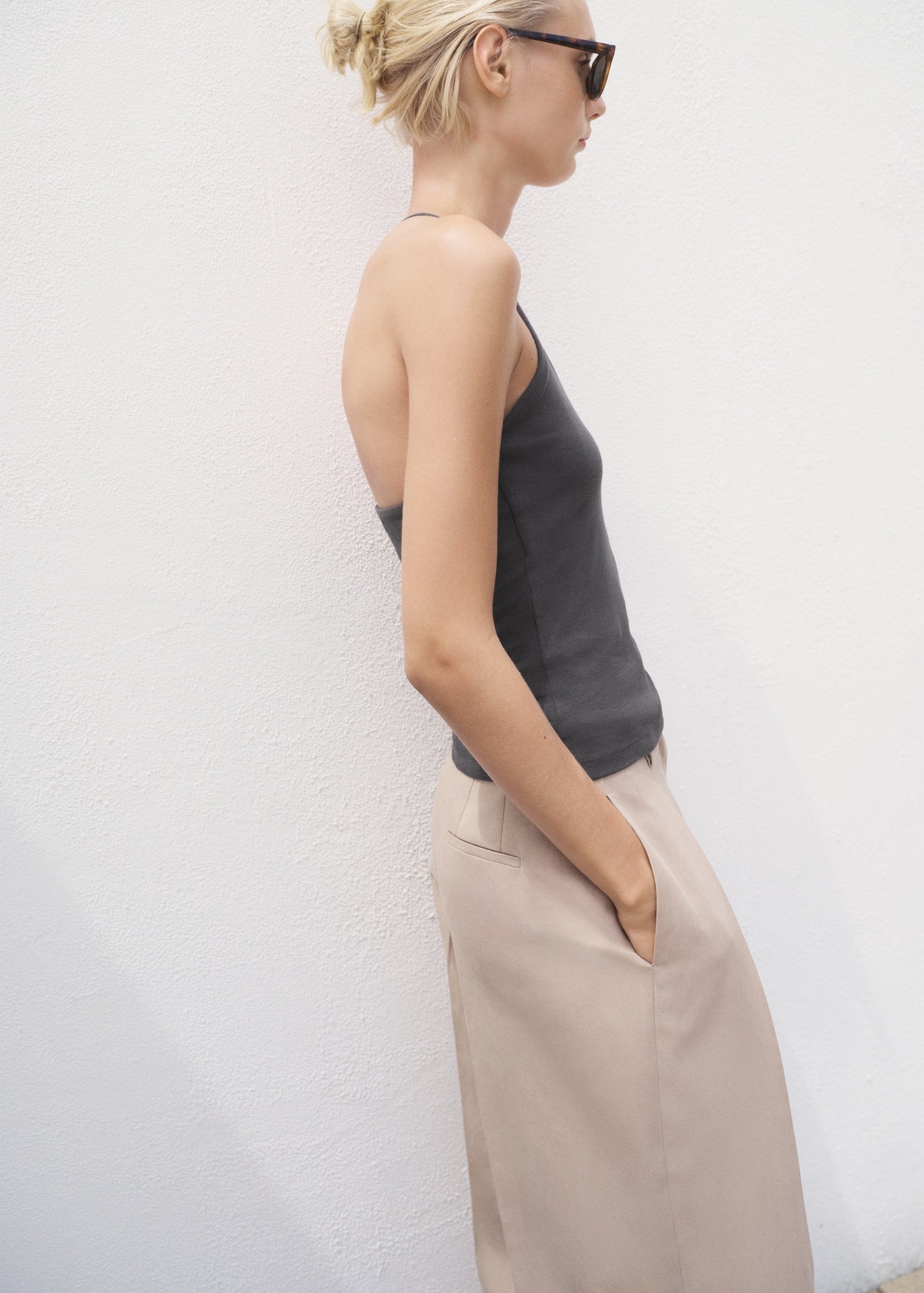 Mango top bali in Anthracite
