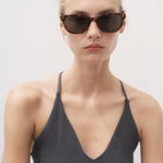 Mango top bali in Anthracite - D1
