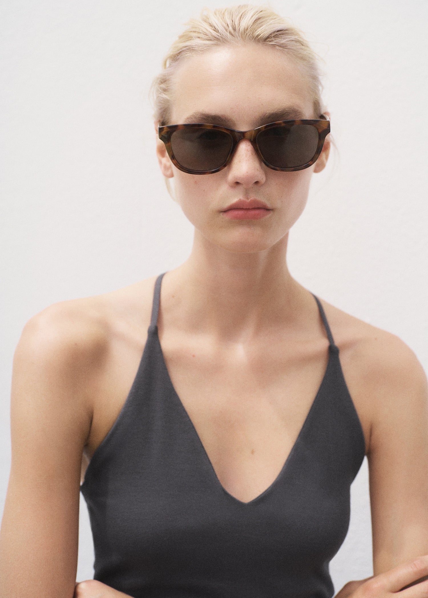 Mango top bali in Anthracite - D1