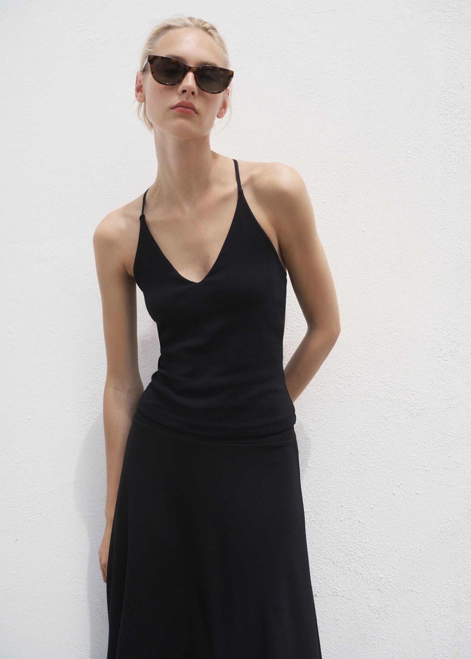 Mango top bali in Black