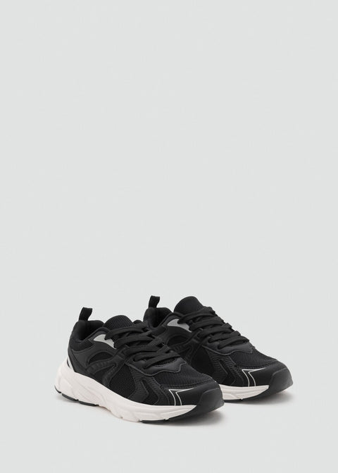 Mango trainers deli in black