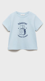Mango t-shirt cereal in Sky Blue - B