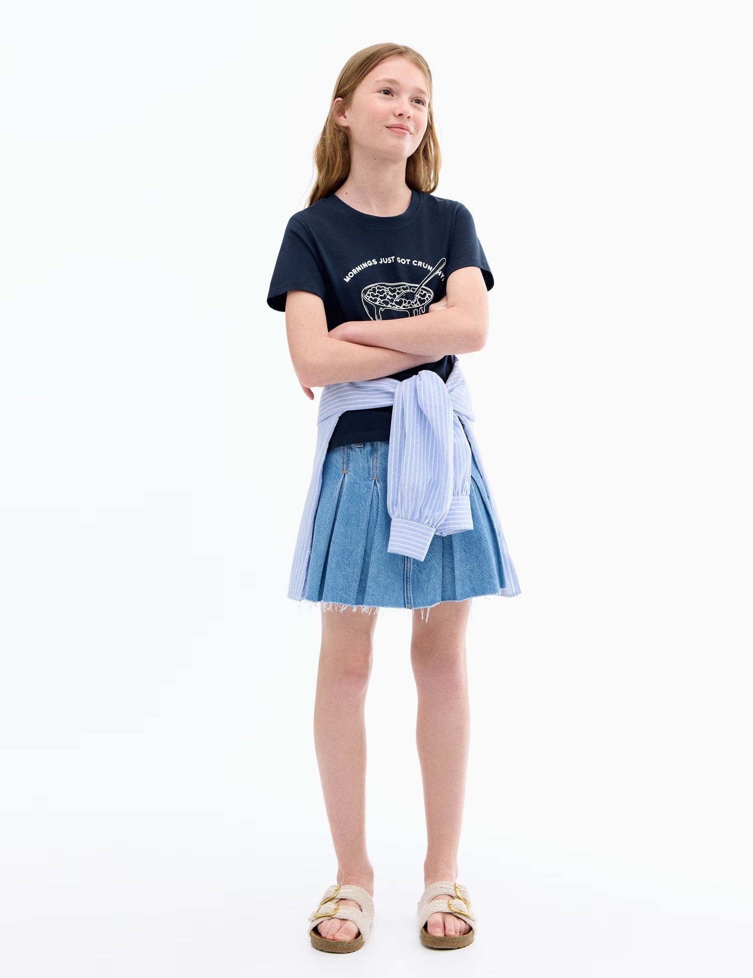 Mango t-shirt cereal in Navy - 99999999_01
