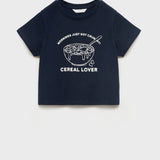 Mango t-shirt cereal in Navy - B