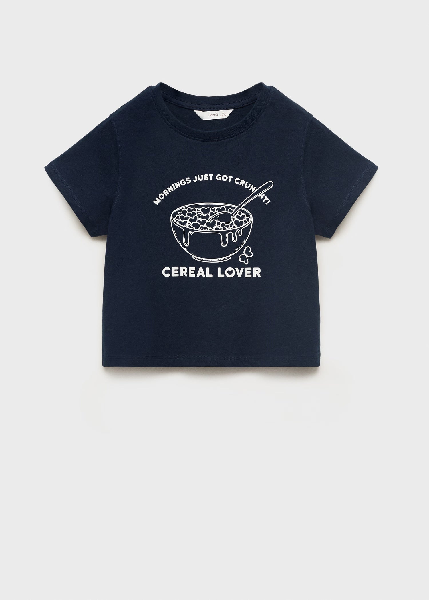 Mango t-shirt cereal in Navy - B