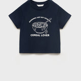 Mango t-shirt cereal in Navy - B