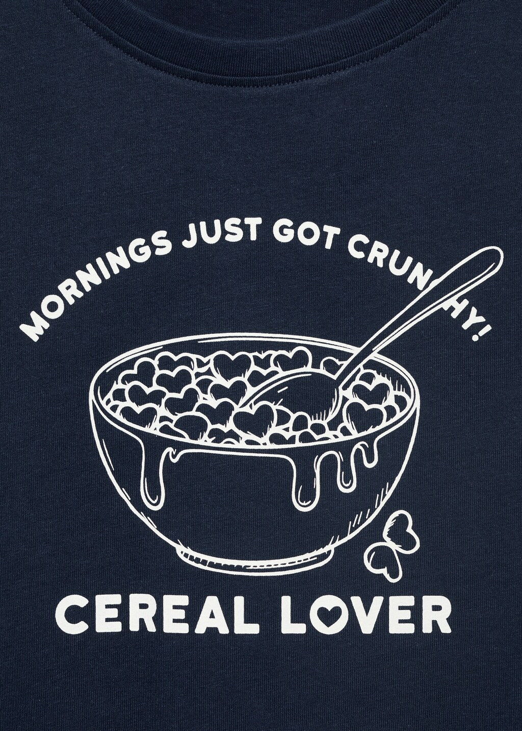 Mango t-shirt cereal in Navy - D8