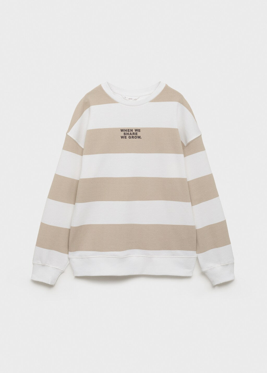 Mango sweatshirt striblo in Sand - B
