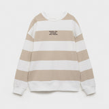 Mango sweatshirt striblo in Sand - B