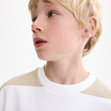 Mango sweatshirt striblo in Sand - D1