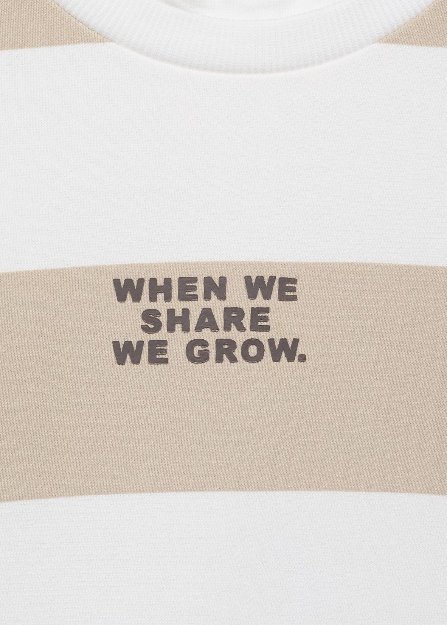 Mango sweatshirt striblo in Sand - D8