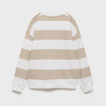 Mango sweatshirt striblo in Sand - R