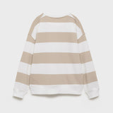 Mango sweatshirt striblo in Sand - R