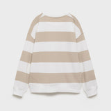 Mango sweatshirt striblo in Sand - R