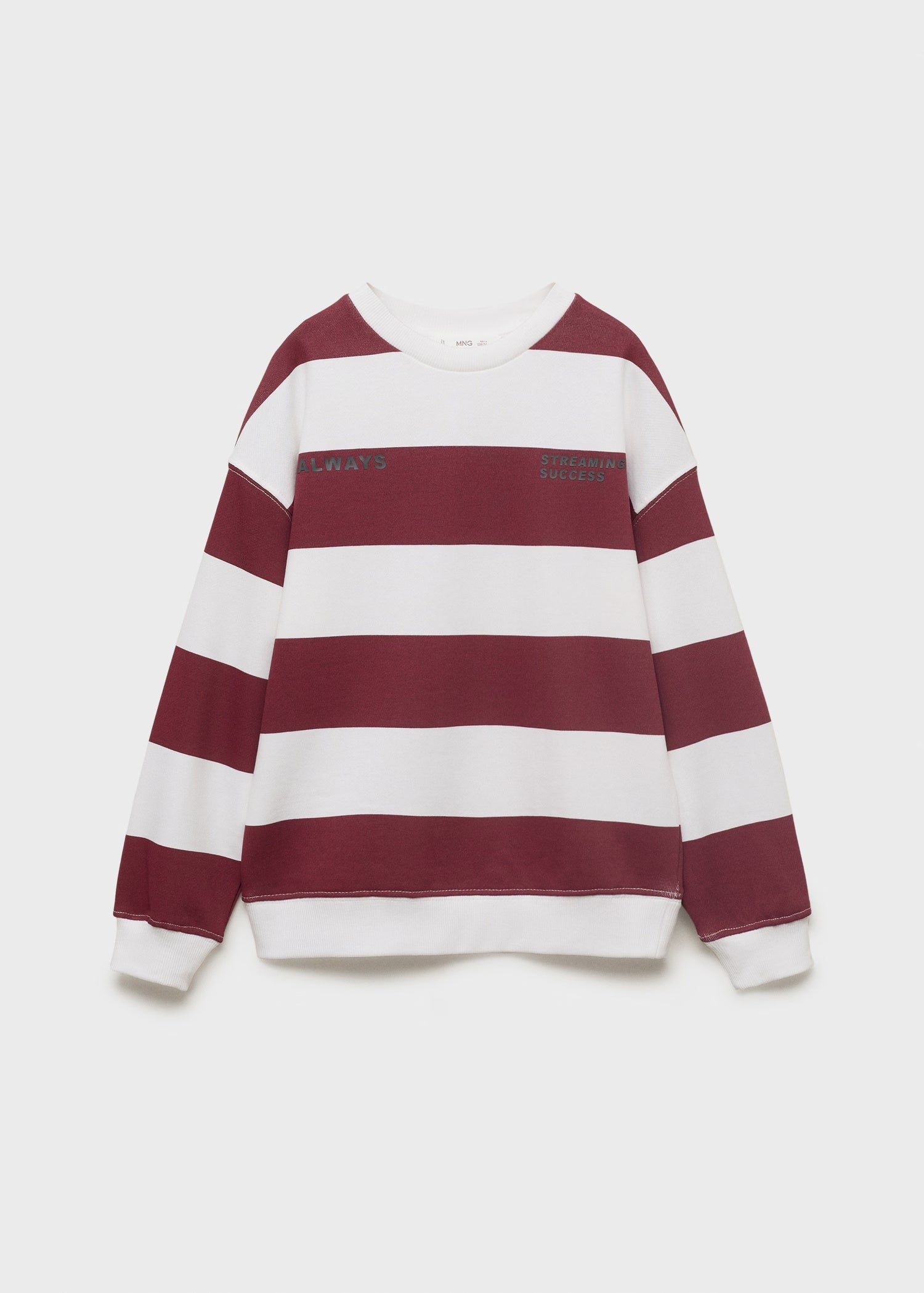 Mango sweatshirt striblo in Wine - B