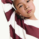 Mango sweatshirt striblo in Wine - D1