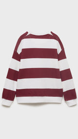 Mango sweatshirt striblo in Wine - R