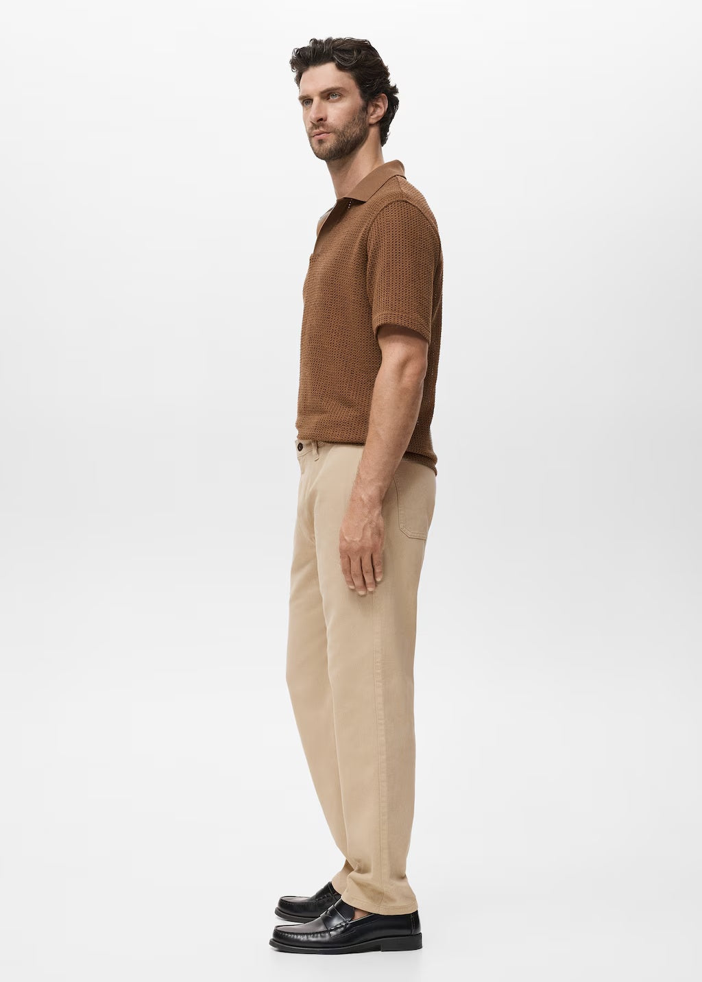 Mango jeans chet in Beige - D2