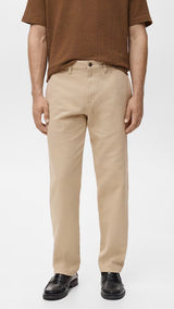 Mango jeans chet in Beige
