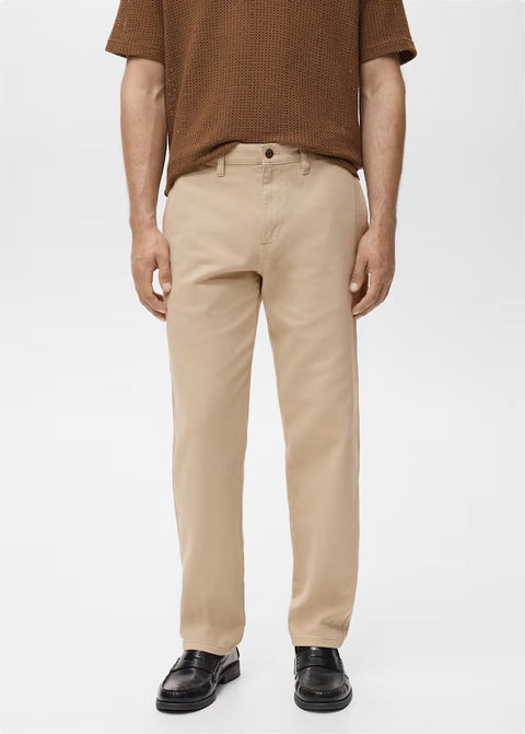 Mango jeans chet in beige