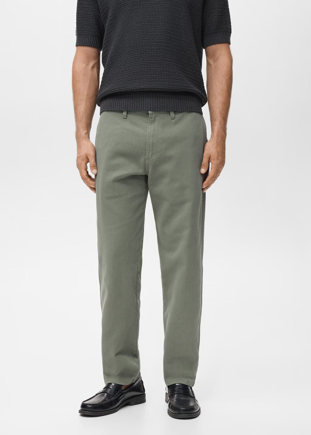 Mango jeans chet in Hunting Green