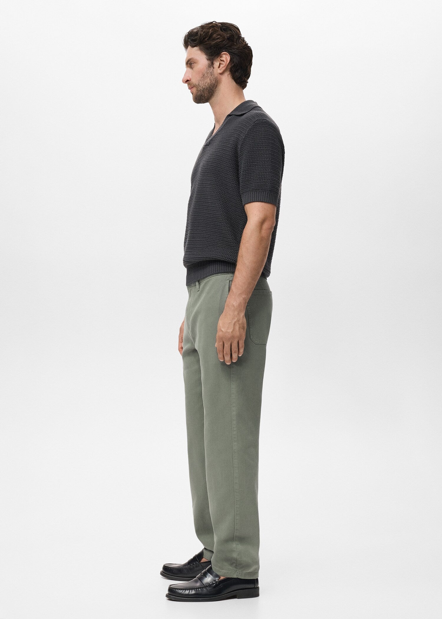 Mango jeans chet in Hunting Green - D2