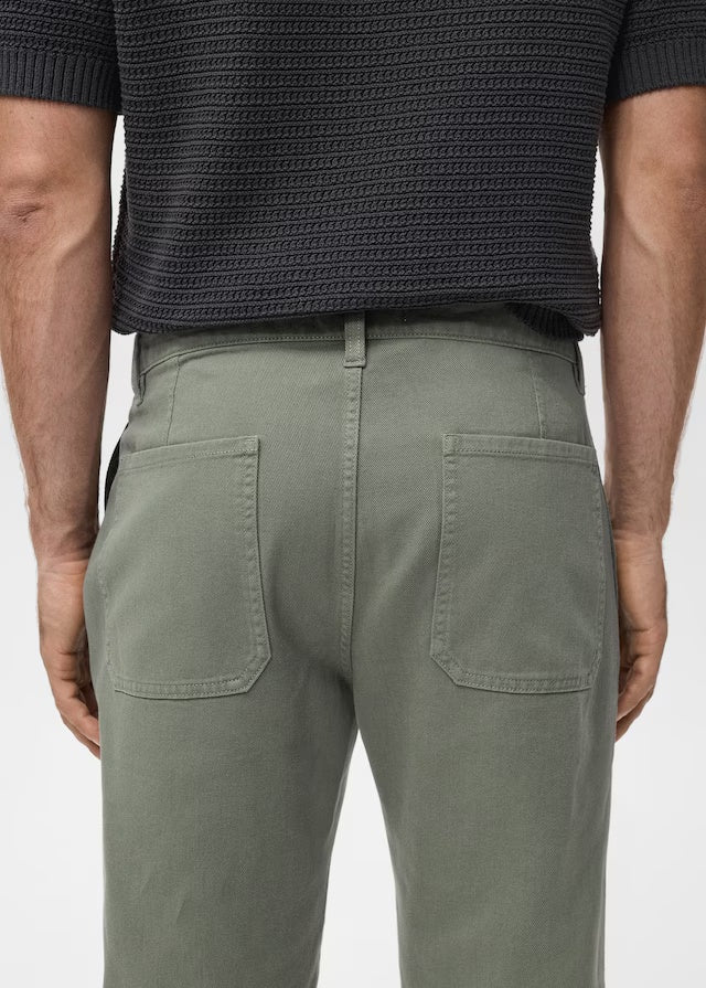 Mango jeans chet in Hunting Green - D6