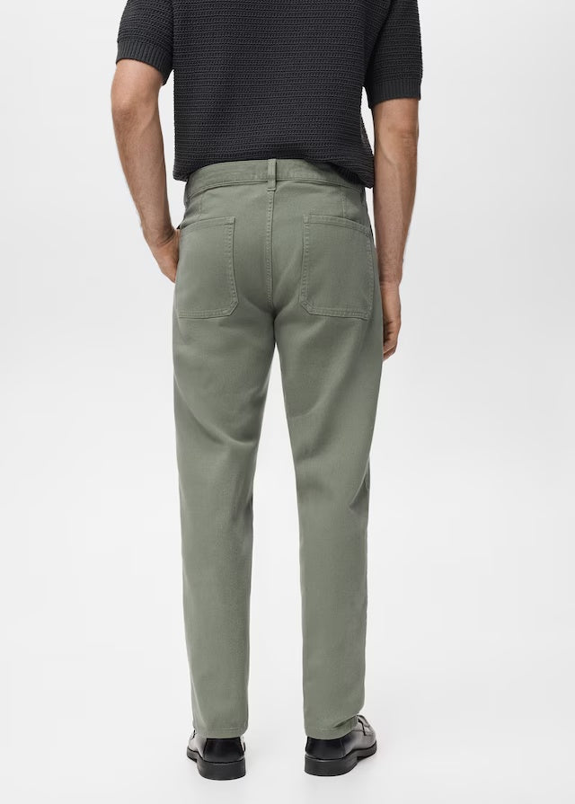 Mango jeans chet in Hunting Green - R