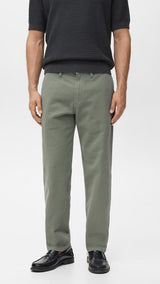 Mango jeans chet in Hunting Green