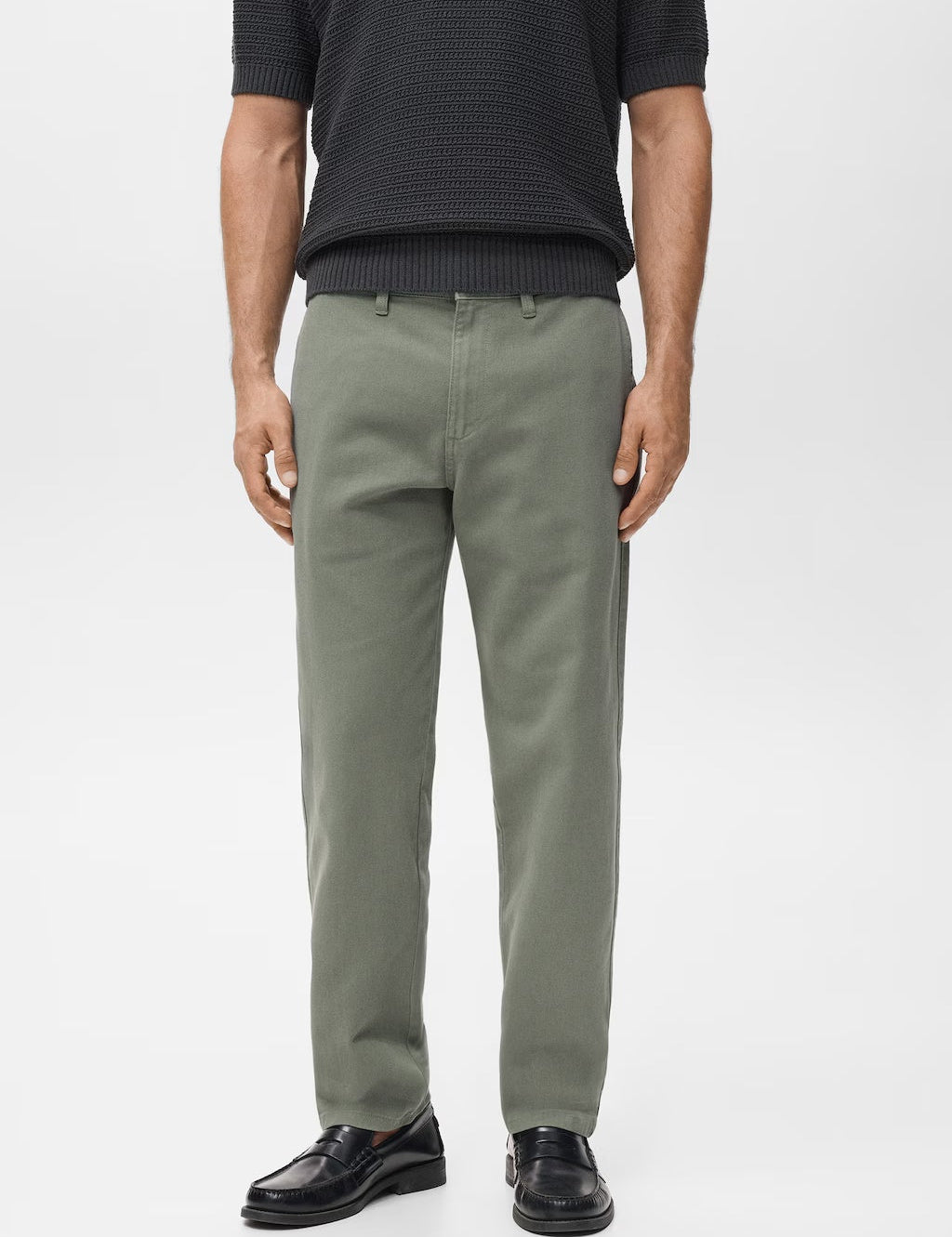 Mango jeans chet in Hunting Green