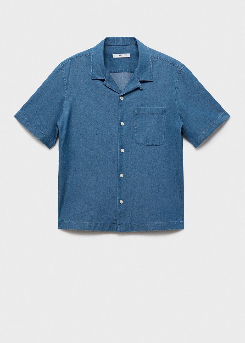 Mango shirt chambreh in Indigo - B