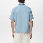 Mango shirt chambreh in Light Denim - R