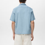 Mango shirt chambreh in Light Denim - R
