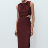 Mango dress olimpio in Garnet