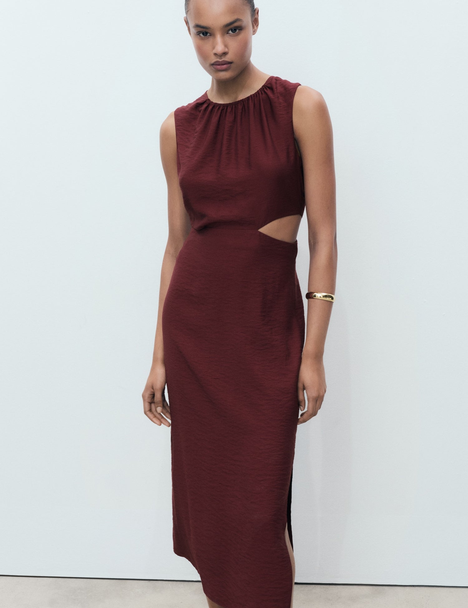 Mango dress olimpio in Garnet