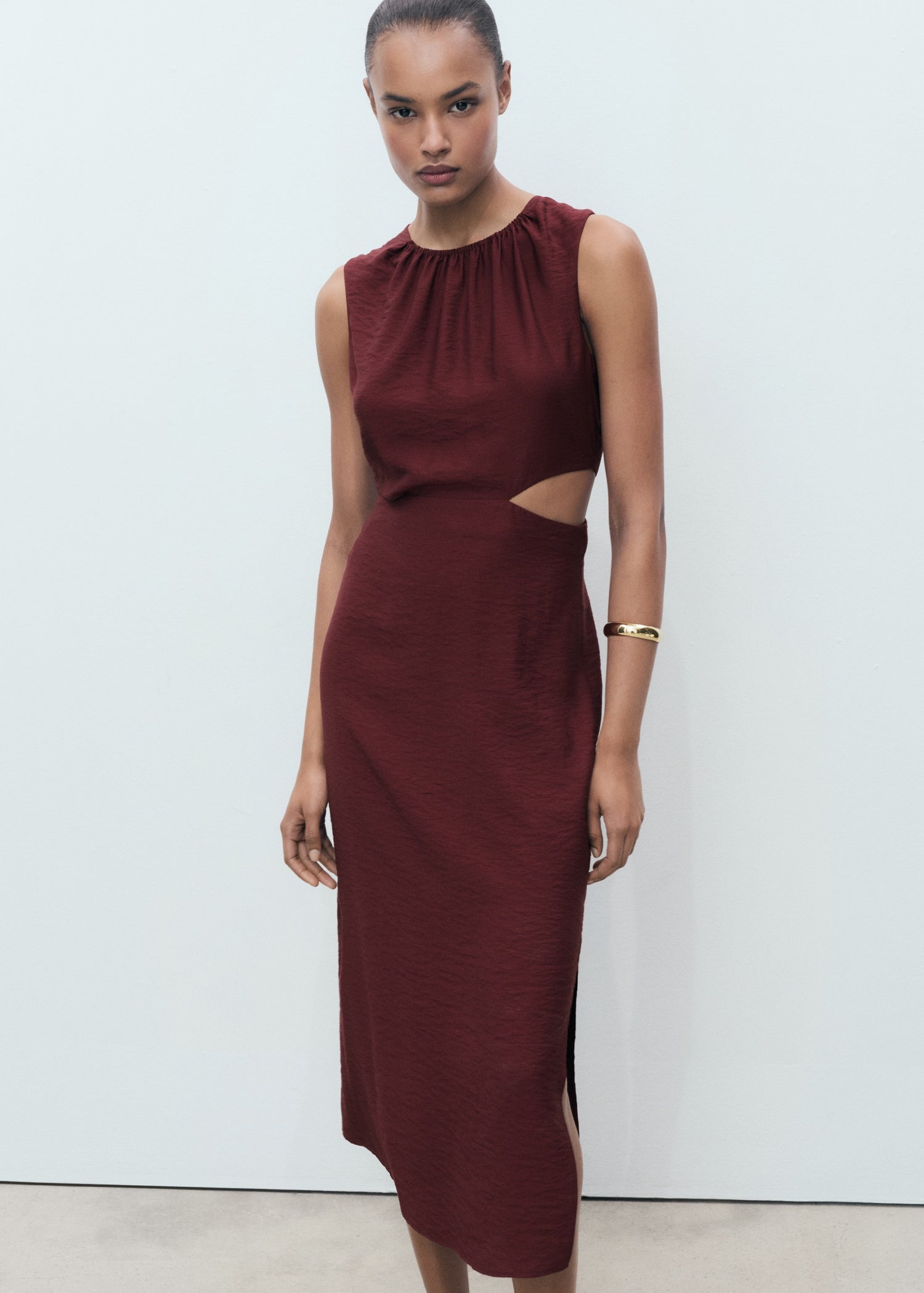 Mango dress olimpio in Garnet