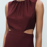 Mango dress olimpio in Garnet - D1