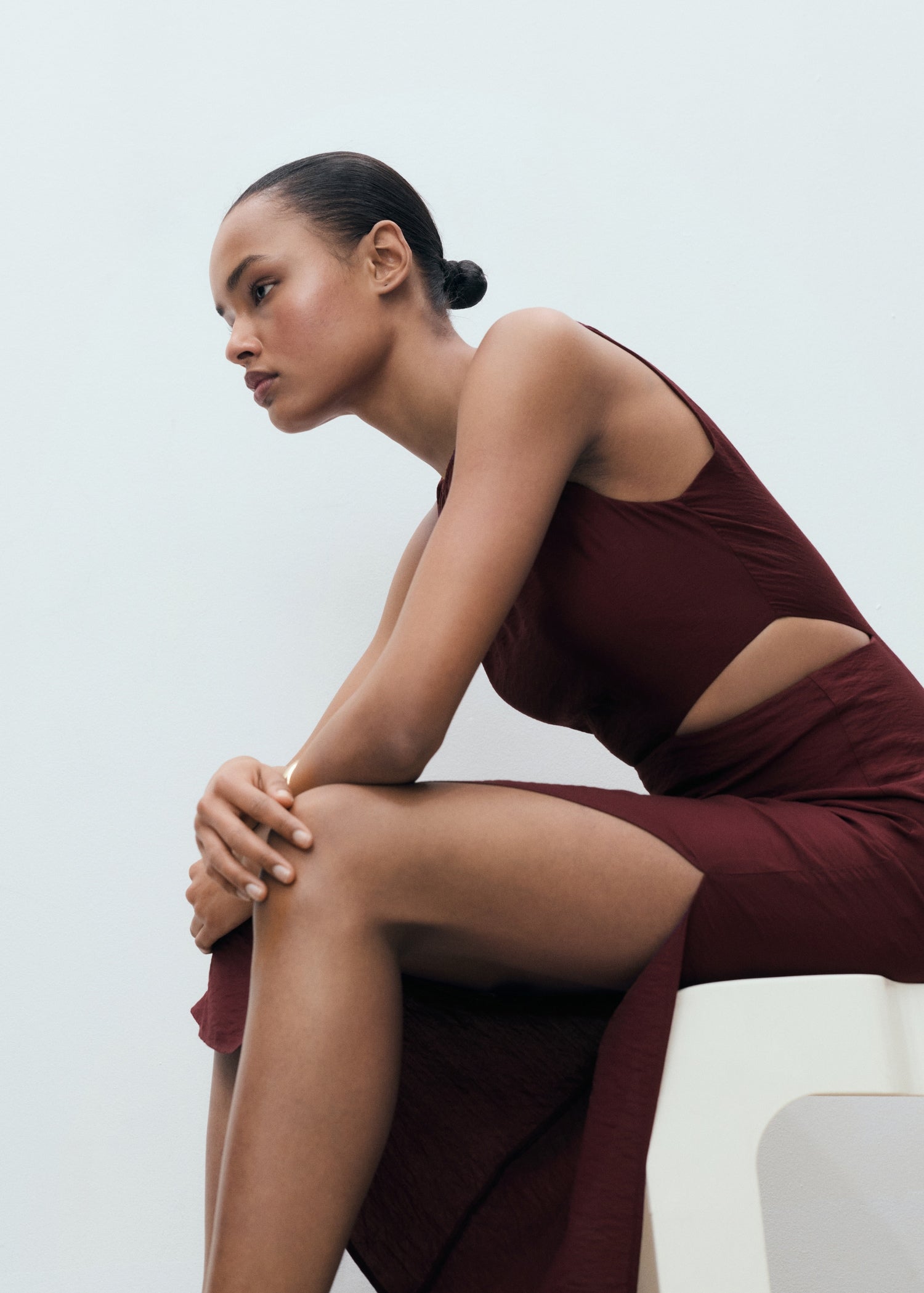 Mango dress olimpio in Garnet - D2