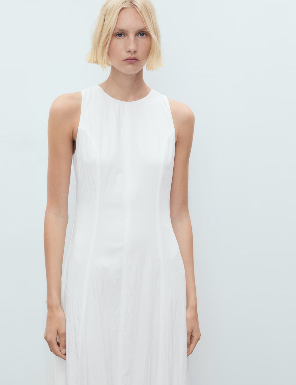 Mango dress pumpkin in White