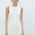 Mango dress pumpkin in White